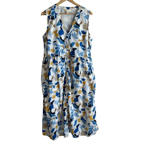 Seasalt Cornwall Shale Way Sleeveless Dress US 10 - Picture 2 of 11